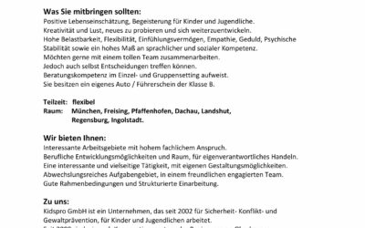 Karriere als Sicherheit- und Sozialtrainer.